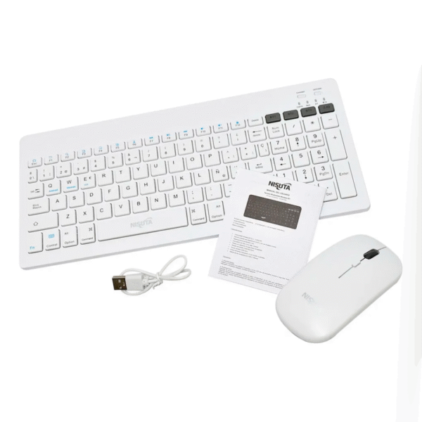 COMBO TECLADO y MOUSE INAL/BT NISUTA NSWI58COBW BLANCO - Image 4