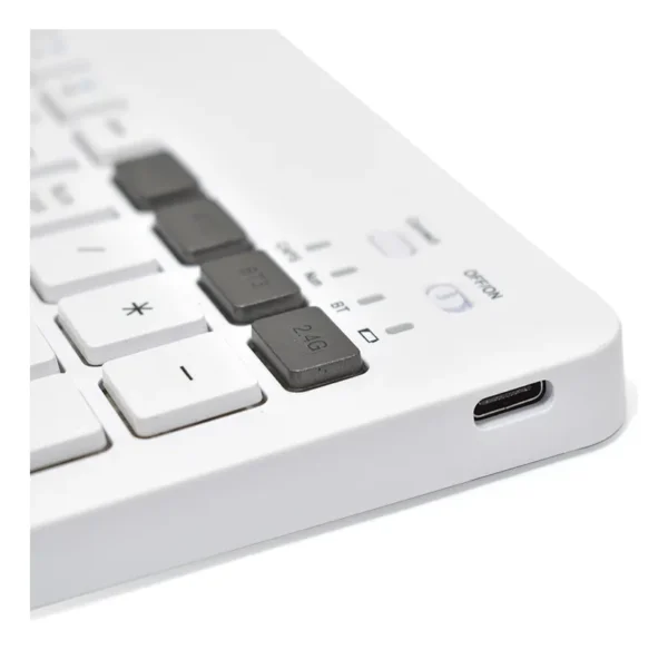 TECLADO MULTIMEDIA INAL/BT NISUTA NSKB58BW BLANCO - Image 2