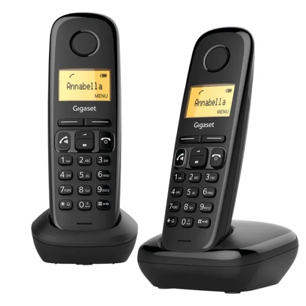 TELEFONO GIGASET INALAMBRICO DUO A270 NEGRO