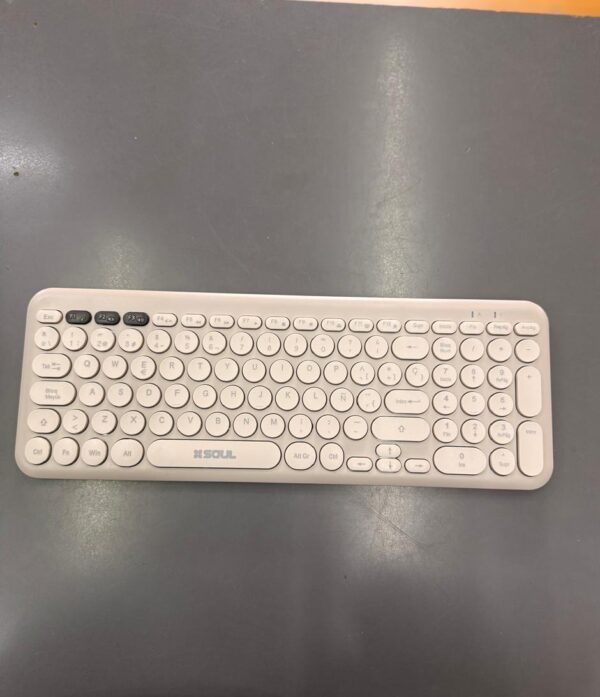 TECLADO SLIM INALMBRICO SOUL OKW150 BLANCO