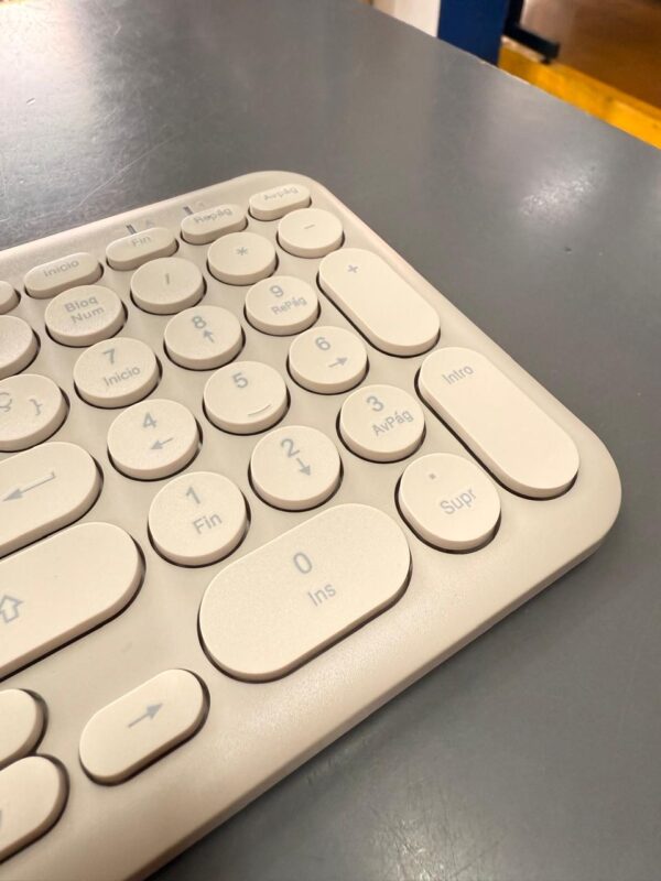 TECLADO SLIM INALMBRICO SOUL OKW150 BLANCO - Image 7