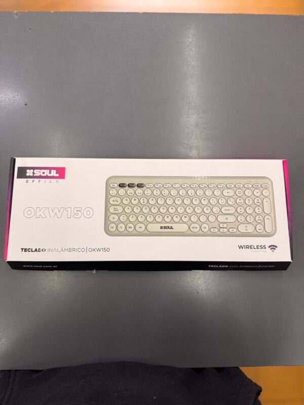 TECLADO SLIM INALMBRICO SOUL OKW150 BLANCO - Image 4