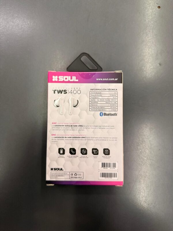 Auricular Soul Bt Tws1400 Blanco - Image 10