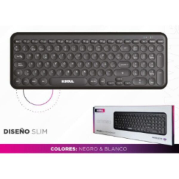 TECLADO SLIM INALAMBRICO SOUL OKW150 NEGRO - Image 2
