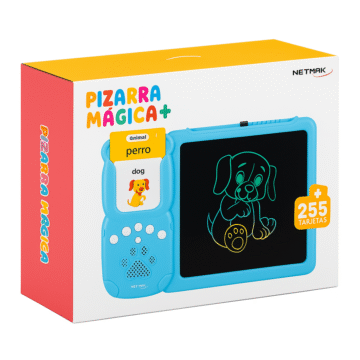 PIZARRA MAGICA C/TARJETAS NETMAK NM-PM102 AZUL