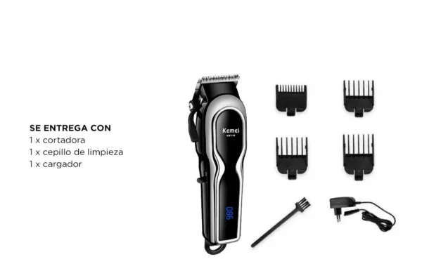 CORTADORA DE PELO KEMEI KM-119 4 PEINES - Image 2