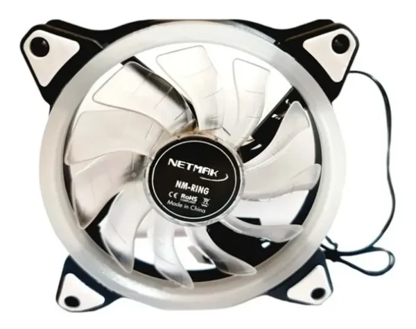 COOLER 120x120 12V NEGRO NETMAK NM-RING - Image 3