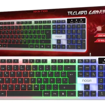 TECLADO GAMER NOGA LEDS NKB-T100
