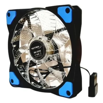 COOLER 120x120 LED NEGRO NETMAK NM-12025