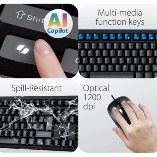 Combo Teclado Y Mouse Genius Km-100se Usb Tecla Ia - Image 3