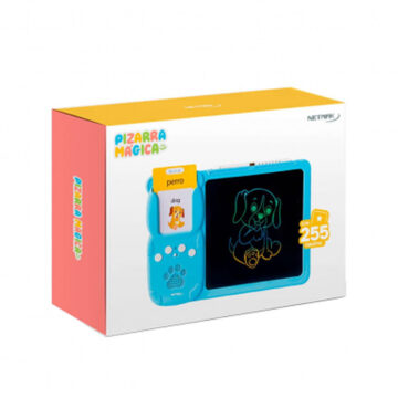PIZARRA MAGICA C/TARJETAS NETMAK NM-PM102 AZUL