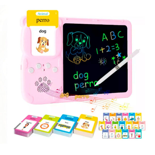 PIZARRA MAGICA C/TARJETAS NETMAK NM-PM102 ROSA - Image 3