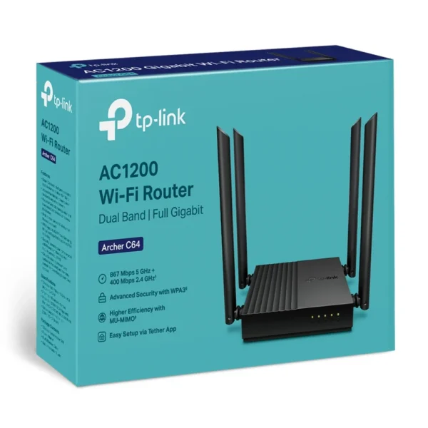 Router Wifi Dual Tp-link Ac1200 Archer C64 Gigabit - Image 2