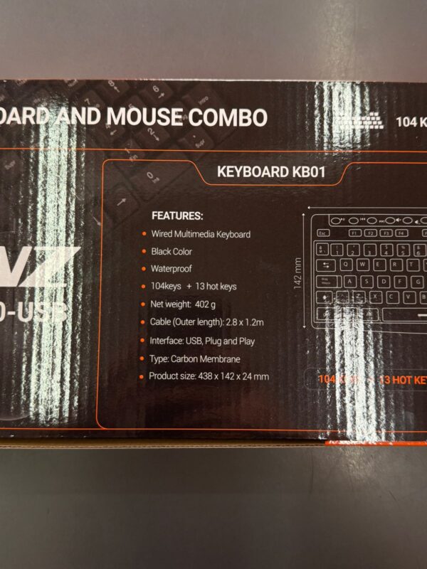 Combo Teclado Y Mouse Usb Ms01 Kb01 Lnz Cb100-usb - Image 5