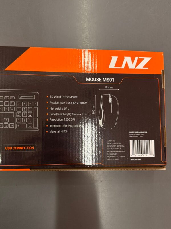 Combo Teclado Y Mouse Usb Ms01 Kb01 Lnz Cb100-usb - Image 6