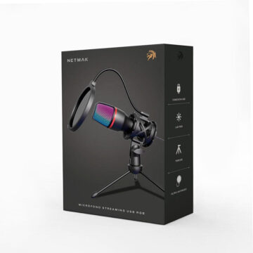 MICROFONO USB STRAMING RGB NETMAK NM-MC786
