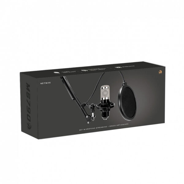 MICROFONO + BRAZO ARTICULADO STREAM NETMAK NM-MS790
