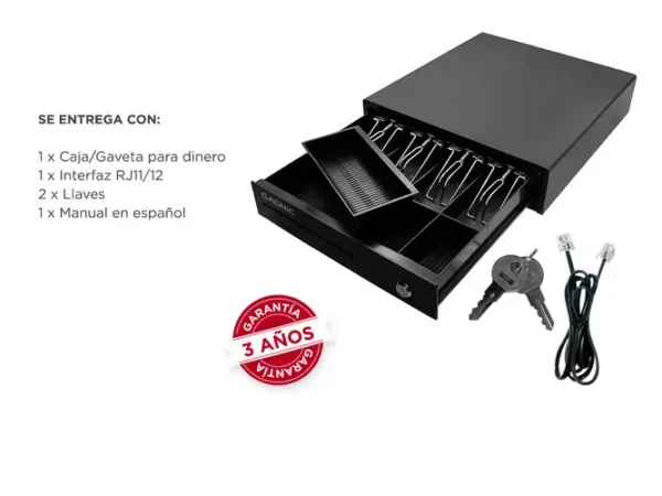 CAJA REGISTRADORA GADNIC G335 AUTO 4 ESPACIOS - Image 4