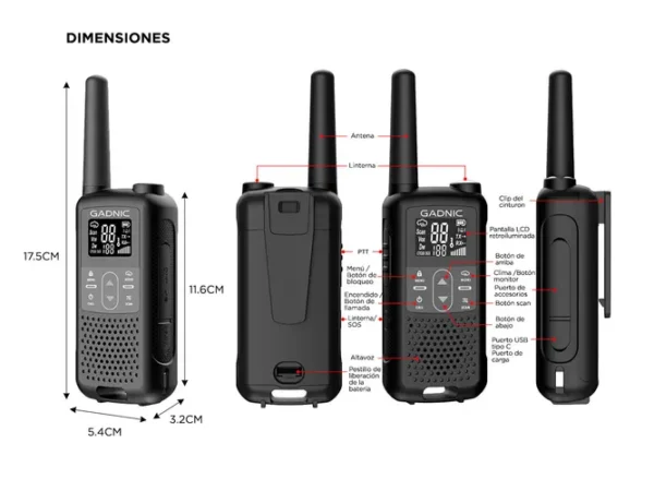 HANDY GADNIC WK5200 KIT x2 22CH UHD TIPO-C - Image 6
