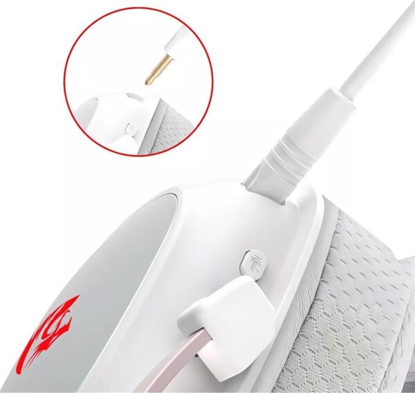 AURICULAR GAMER DUAL USB REDRAGON ZEUS PRO BLANCO - Image 3