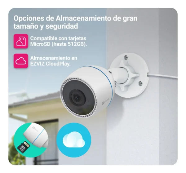 Camara Ezviz H3c Ip Outdoor 1080p Wifi Ip67 Color - Image 3