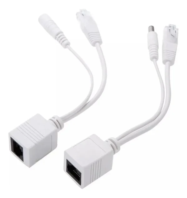 Conector Par Inyector Rj45 Alimen Poe P/ Camara Ip