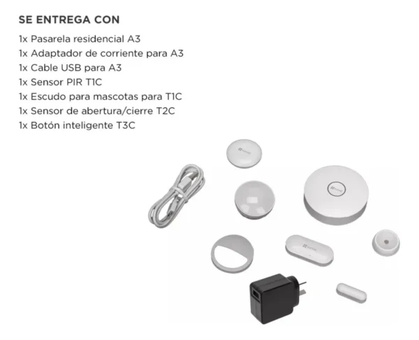 Kit De Alarma Ezviz B1 Hub + 3 Sensores Wifi - Image 2