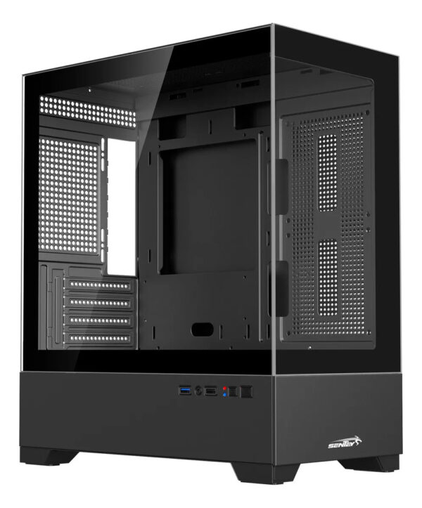 Gabinete Sentey H30 Full Glass Mid Tower Negro - Image 4