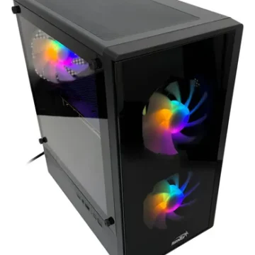 GABINETE SENTEY T5 3-ARGB MICRO ATX NEGRO