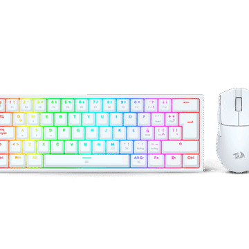 COMBO GAMER TECLADO/MOUSE REDRAGON S143 BLANCO