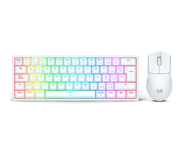 Combo Gamer Teclado/mouse Redragon S143 Blanco