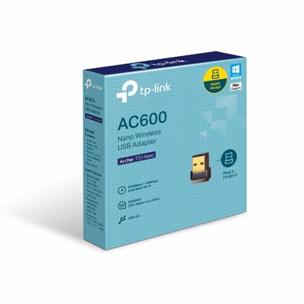 Adaptador De Red Inal Usb Tp-link Ac600 T2u Nano - Image 2