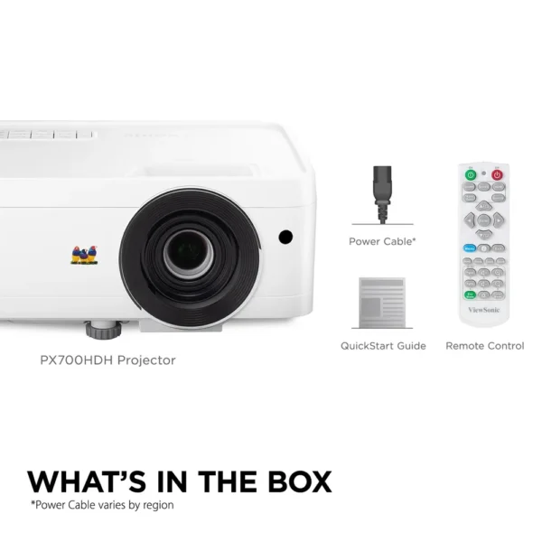 PROYECTOR VIEWSONIC PX700HDH HDMI 1080p 3700LUM - Image 5