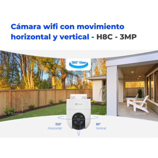 CAMARA EZVIZ H8C PRO IP OUTDOOR 2K DETECTOR-IA - Image 3