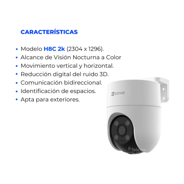 CAMARA EZVIZ H8C PRO IP OUTDOOR 2K DETECTOR-IA - Image 4