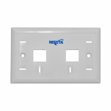 TAPA DOBLE PARA JACK RJ45 NISUTA NS-FP2