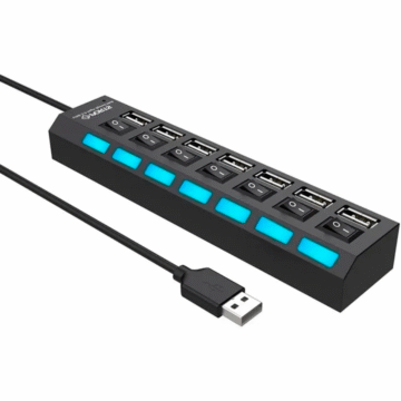 HUB USB 2.0 7PTOS LED SKYWAY HUB-5 GM3452