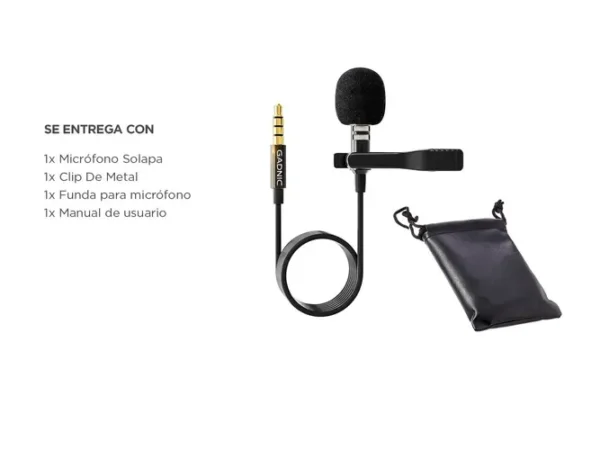 MICROFONO CORBATERO GADNIC CROF066 PLUG 3.5mm - Image 4