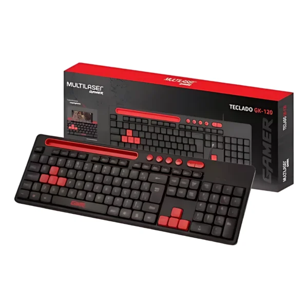TECLADO GAMER MULTILASER GK-120 C/SOPORTE CELULAR - Image 4